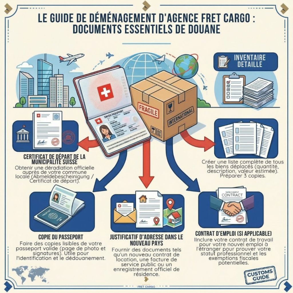 Comment dédouaner ses meubles et effets personnels en quittant la Suisse ?