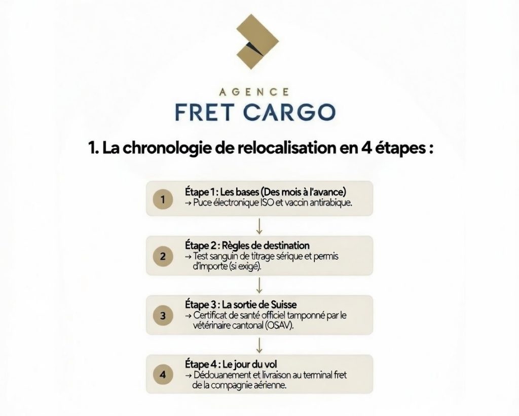 La chronologie de relocalisation en 4 étape