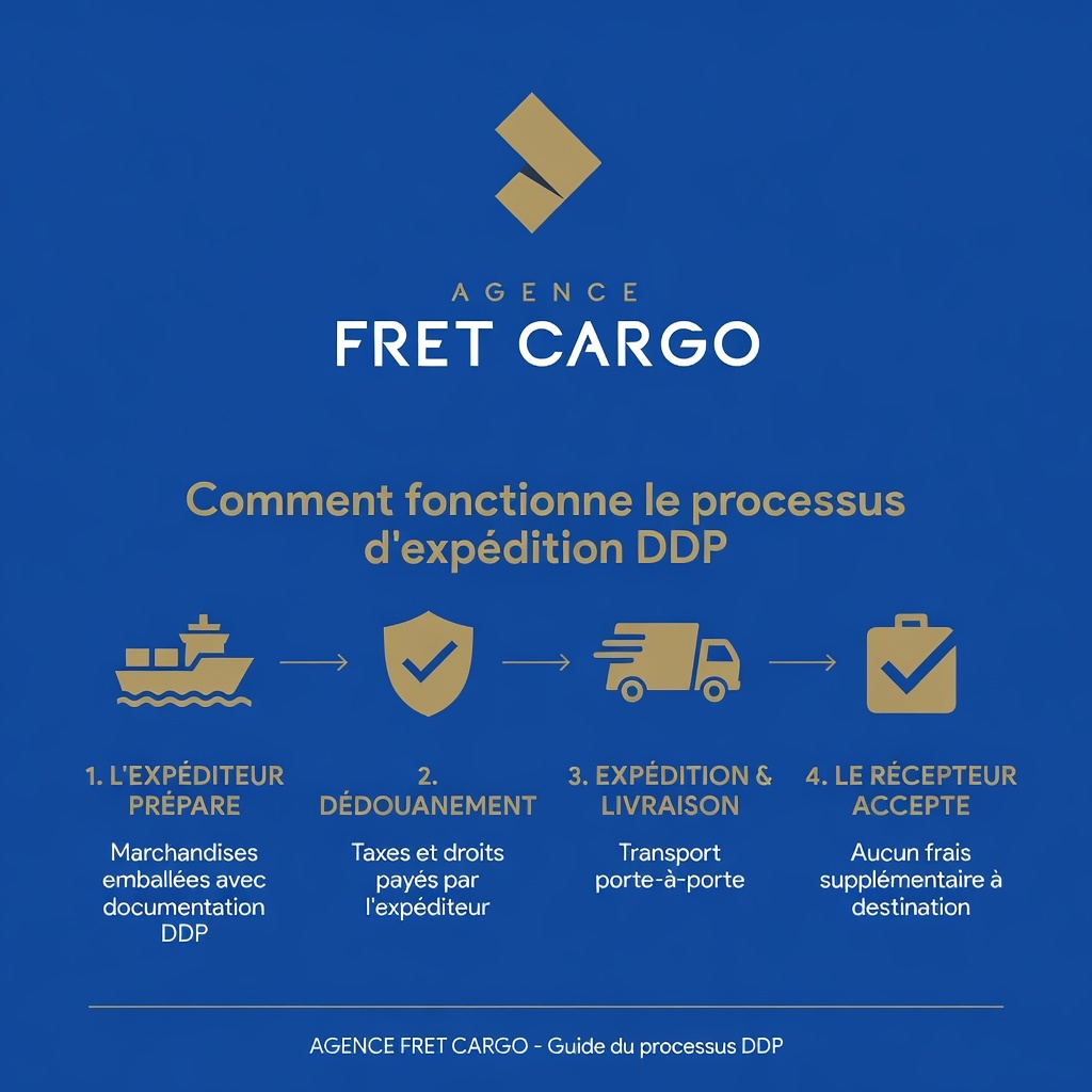 Infographie processus transport porte-à-porte 2026 du ramassage à la livraison finale