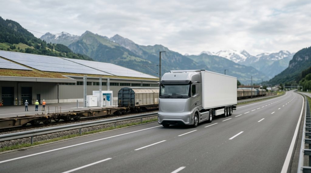 transport routier vert Europe — Corridors fret vert européens : comment décarboner le transport routier depuis la Suisse — he